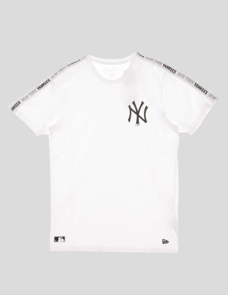 T-shirt NEW ERA mlb sleeve taping neeyan tee white